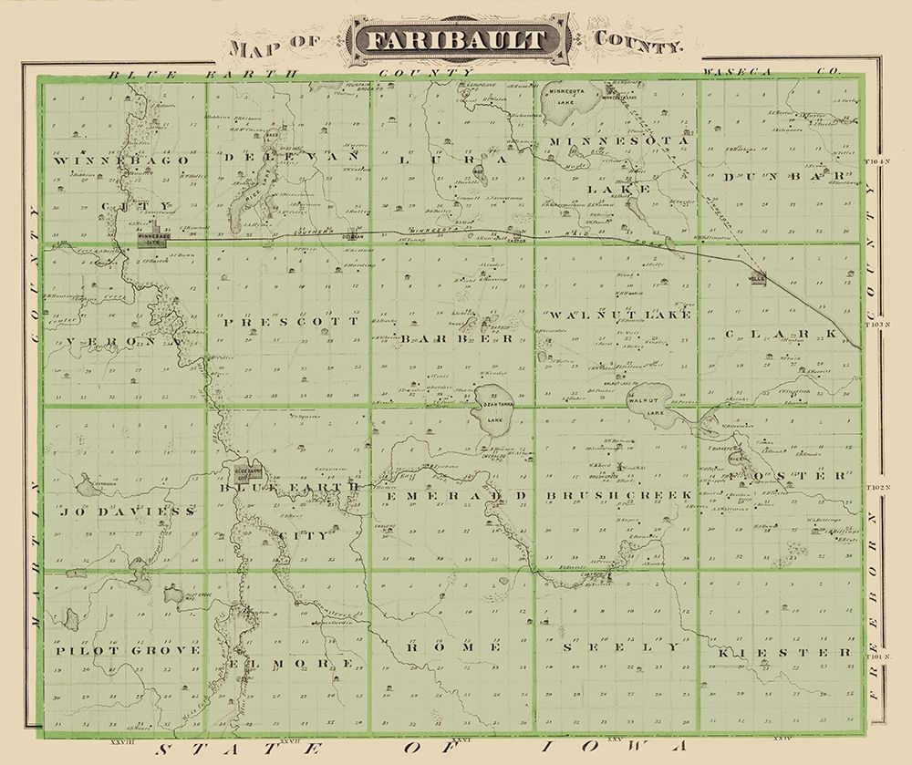 Faribault Minnesota Landowner - Andreas 1874