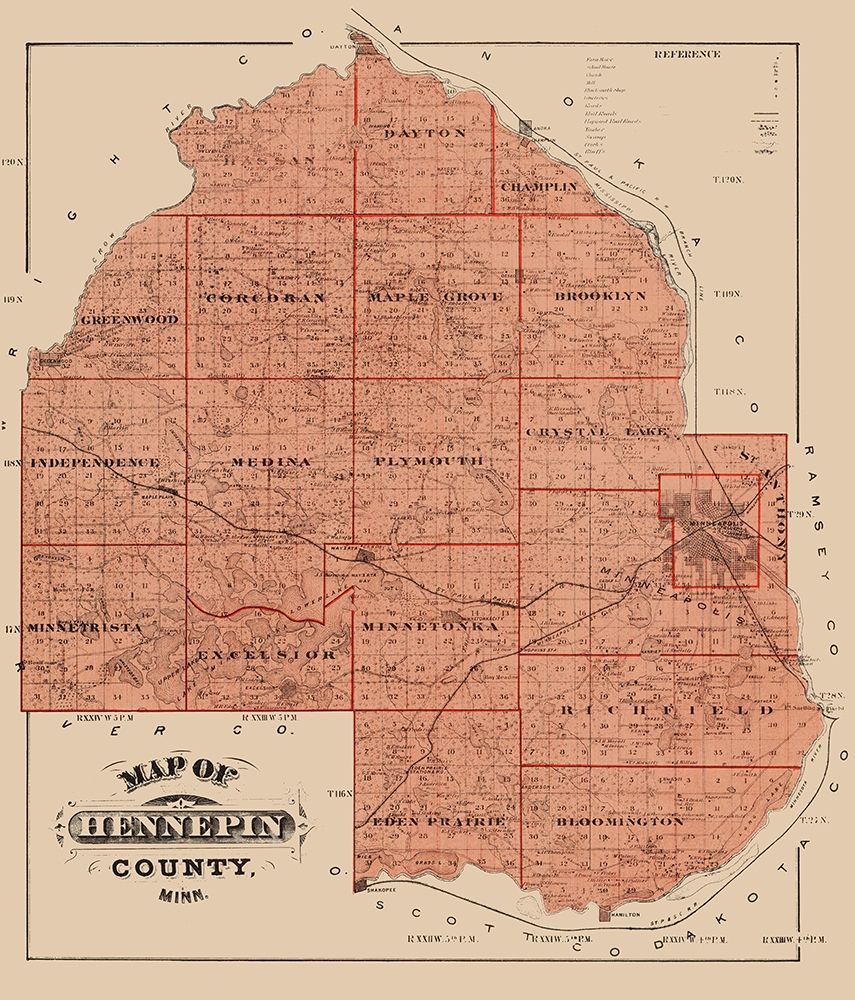 Hennepin Minnesota Landowner - Andreas 1874