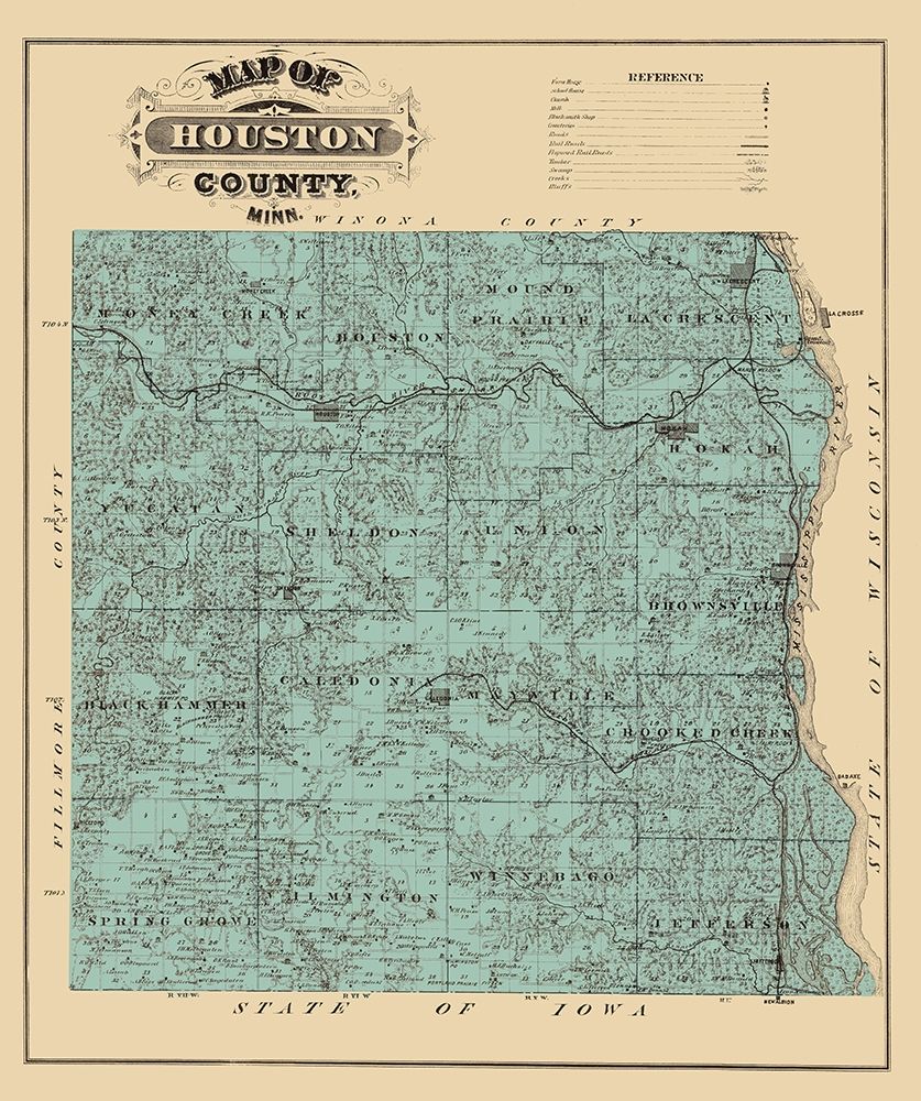 Houston Minnesota Landowner - Andreas 1874