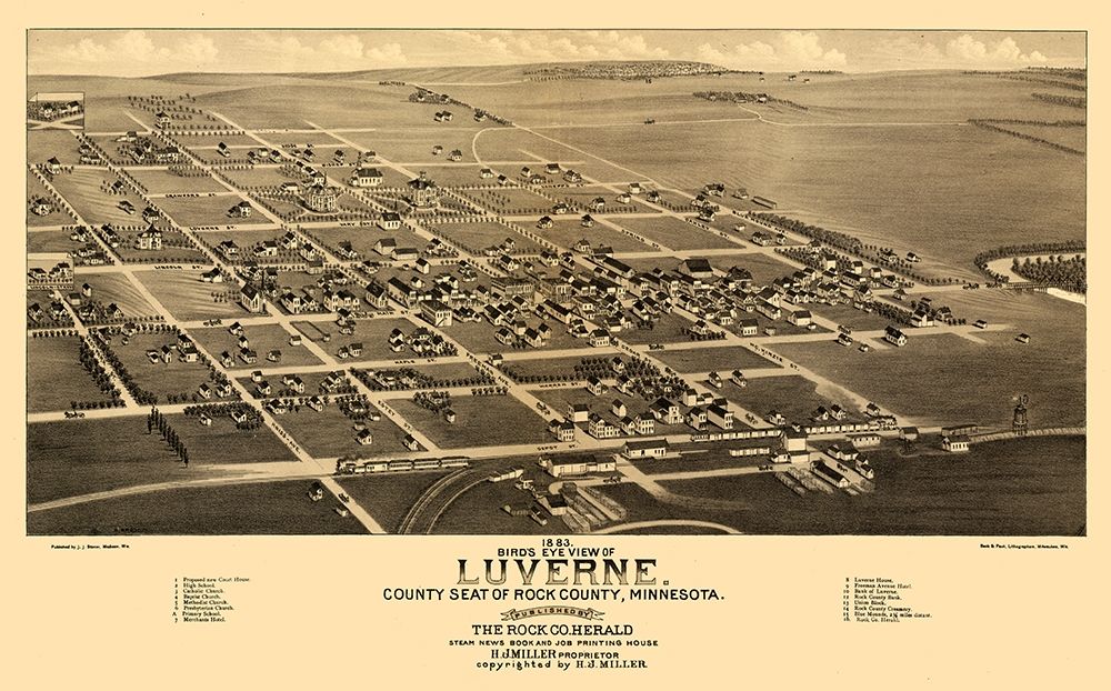 Luverne Minnesota - Stoner 1883