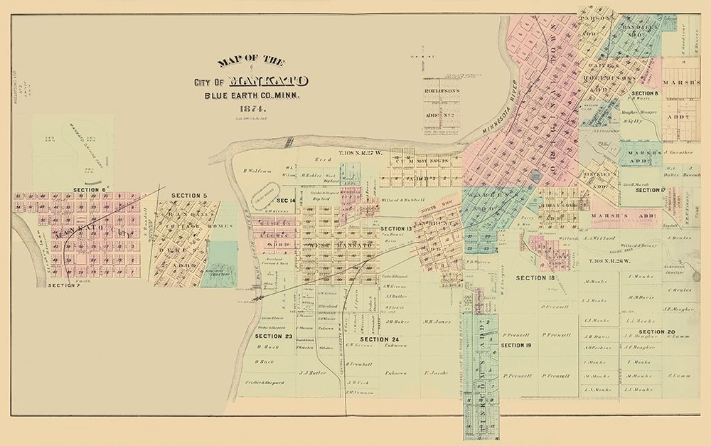 Mankato Minnesota - Andreas 1874