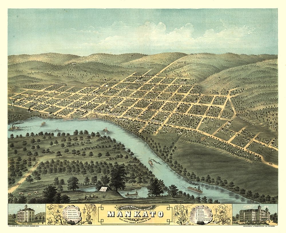 Mankato Minnesota - Stoner 1870