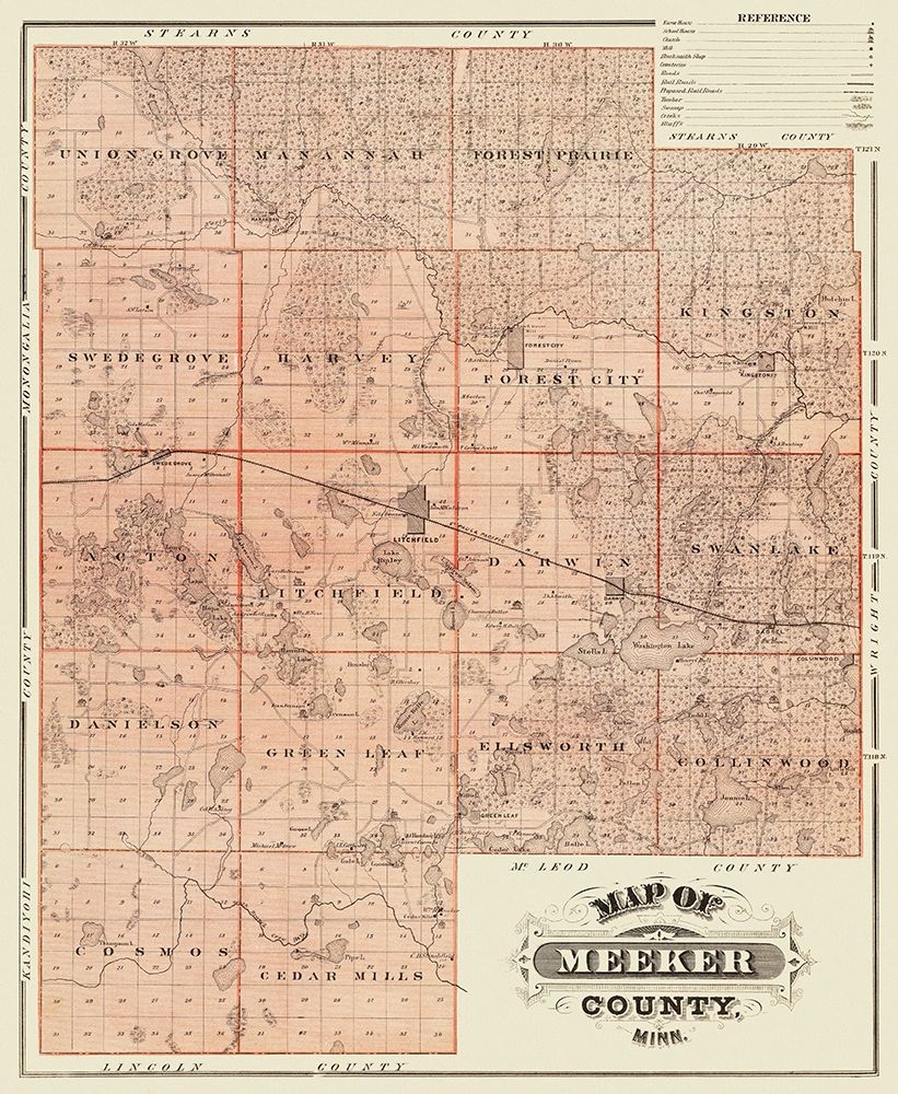 Meeker Minnesota Landowner - Andreas 1874