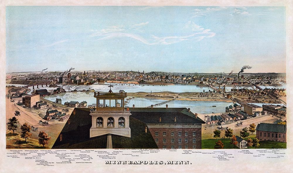 Minneapolis Minnesota - Shober 1874