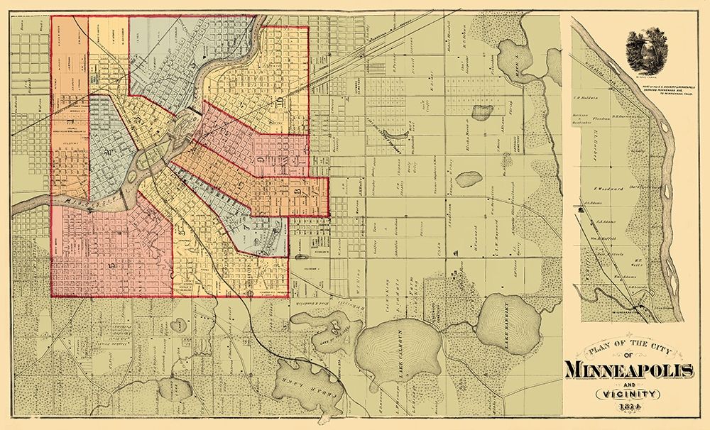 Minneapolis Minnesota Landowner - Andreas 1874