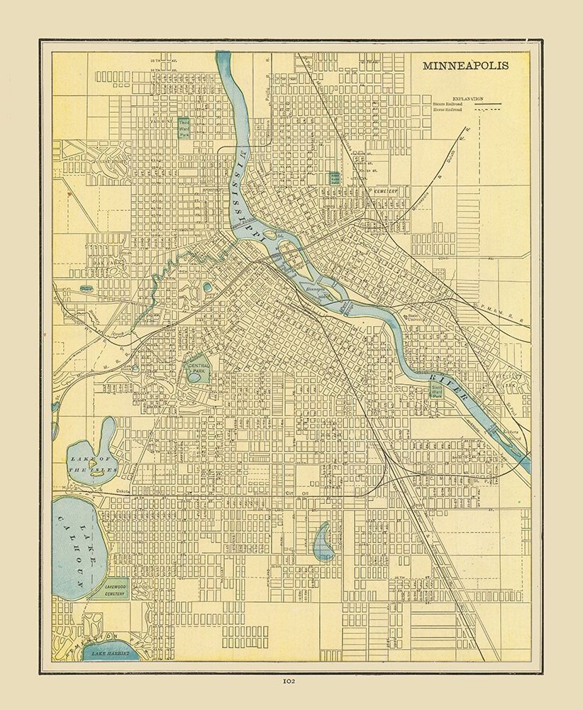 Minneapolis  Minnesota - Cram 1892