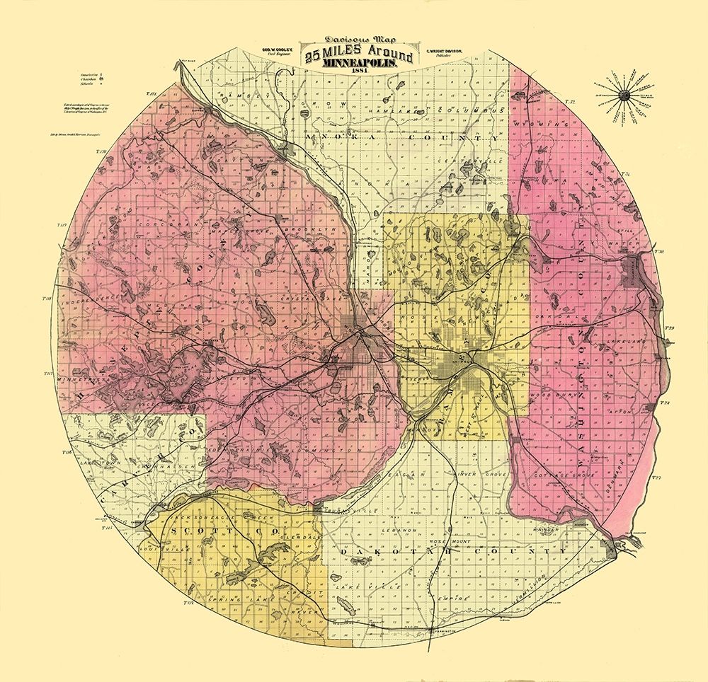 Minneapolis Minnesota - Cooley 1881