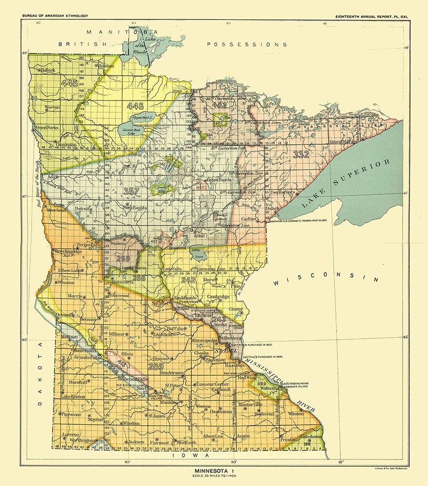 Minnesota - Hoen 1896