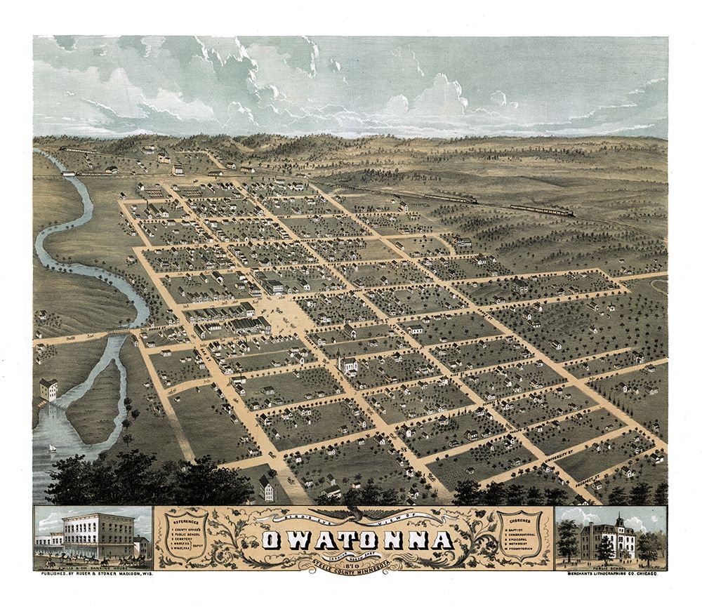 Owatonna Minnesota - Stoner 1870