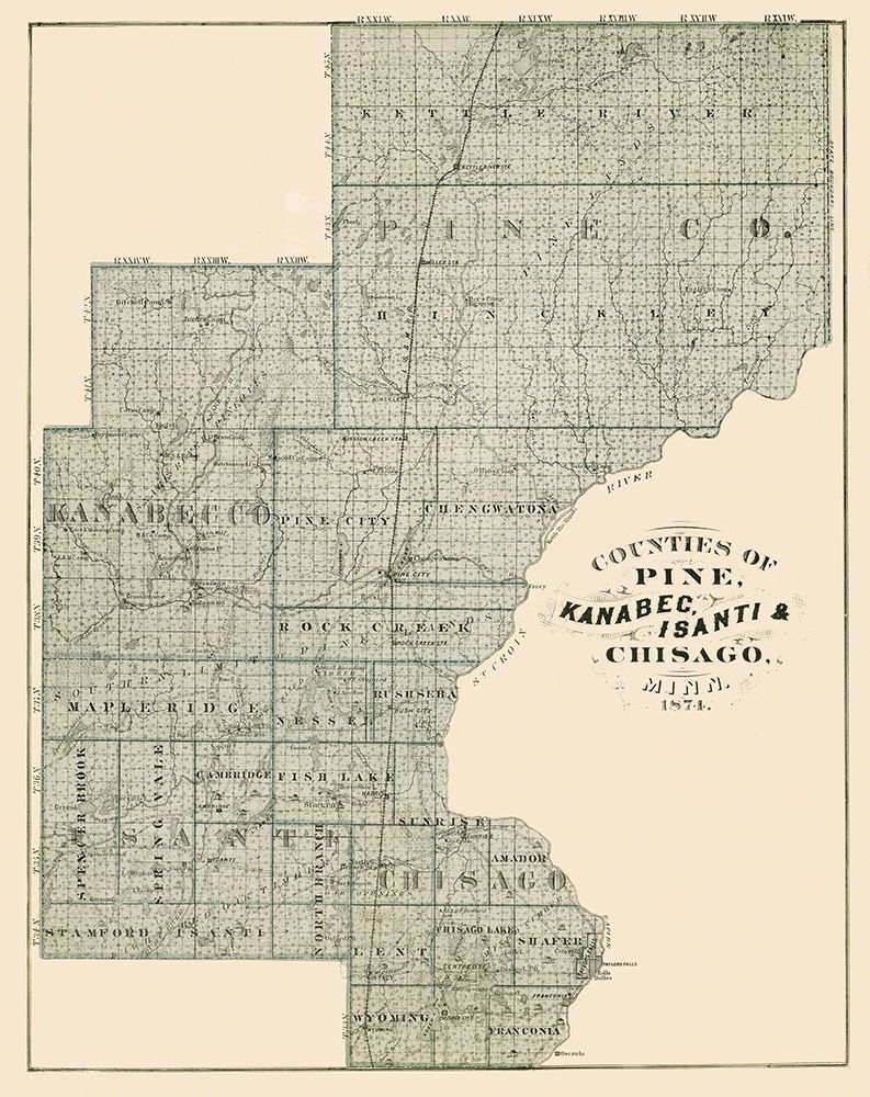 Pine, Kanabec, Isanti Minnesota Landowner
