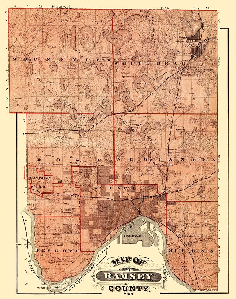 Ramsey Minnesota Landowner - Andreas 1874