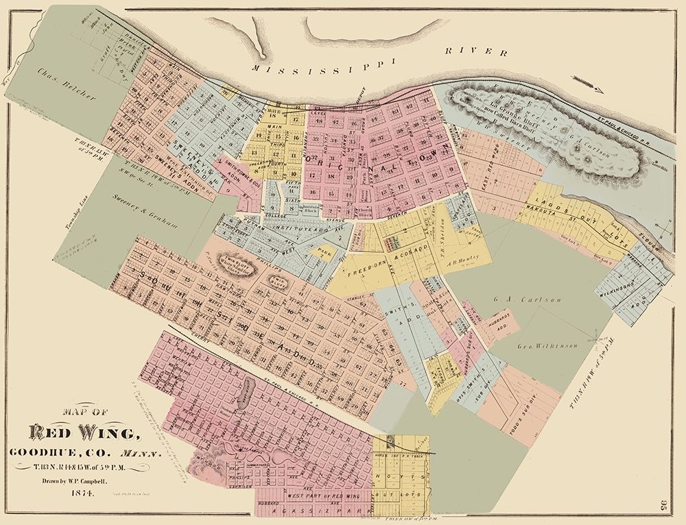 Red Wing Minnesota - Andreas 1874