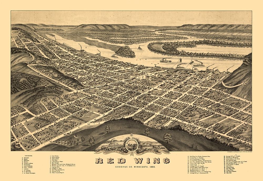 Red Wing Minnesota - Shober 1880