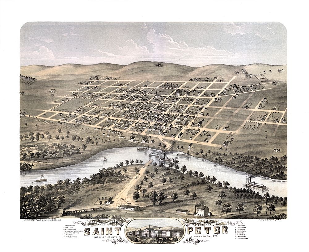 Saint Peter Minnesota - Stoner 1870