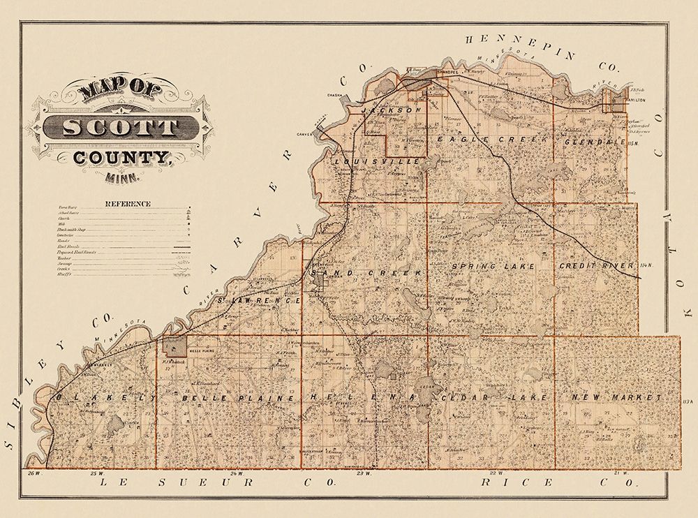Scott Minnesota Landowner - Andreas 1874