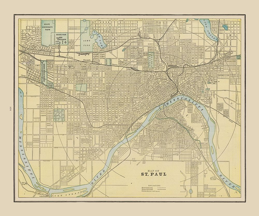 St Paul  Minnesota - Cram 1892