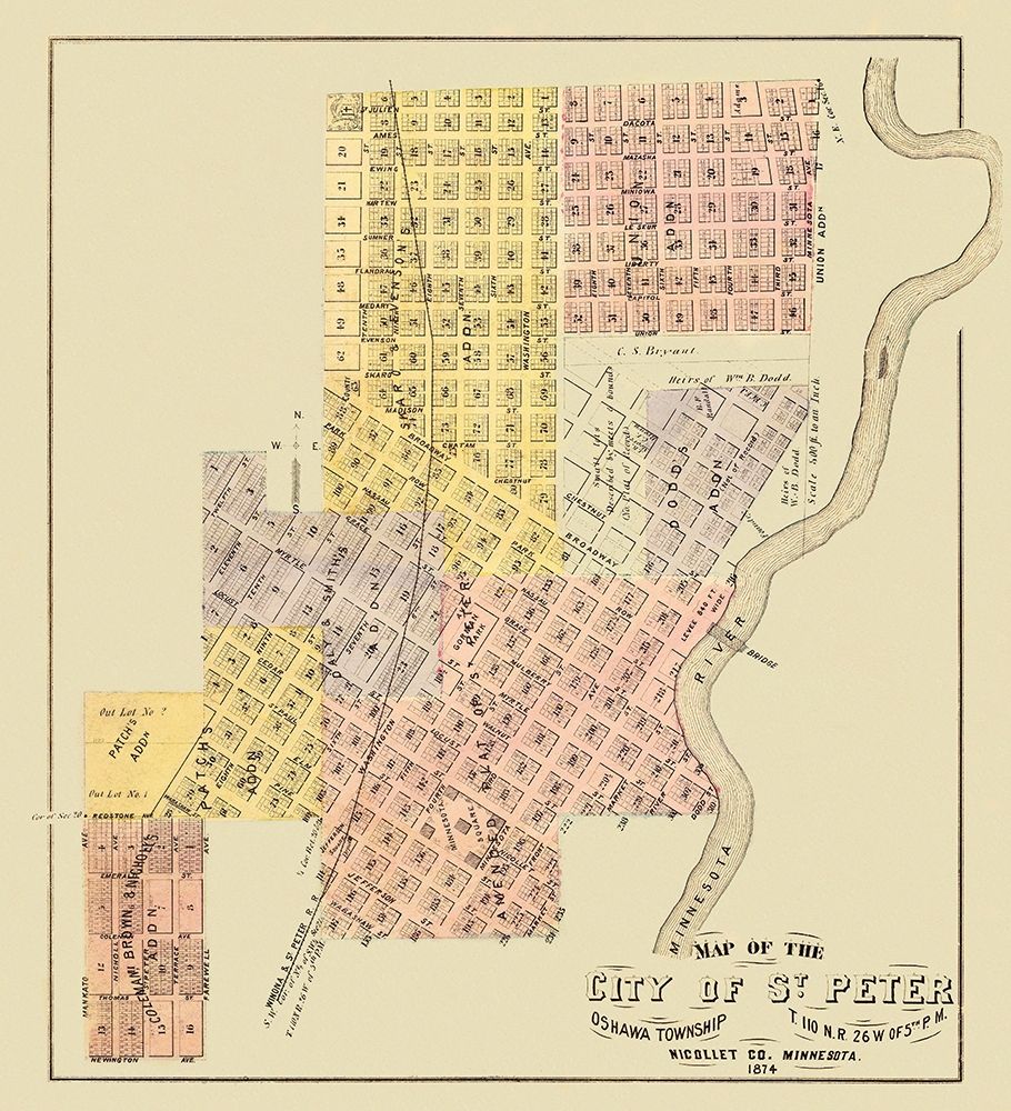 Saint Peter Minnesota - Andreas 1874