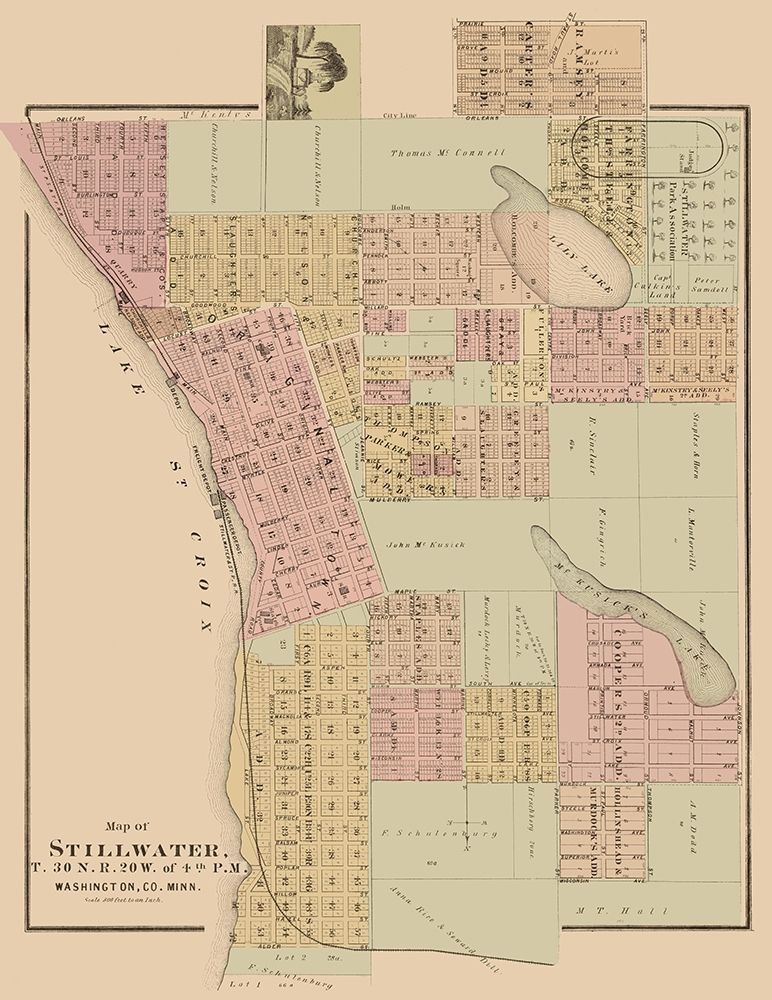 Stillwater Minnesota Landowner - Andreas 1874