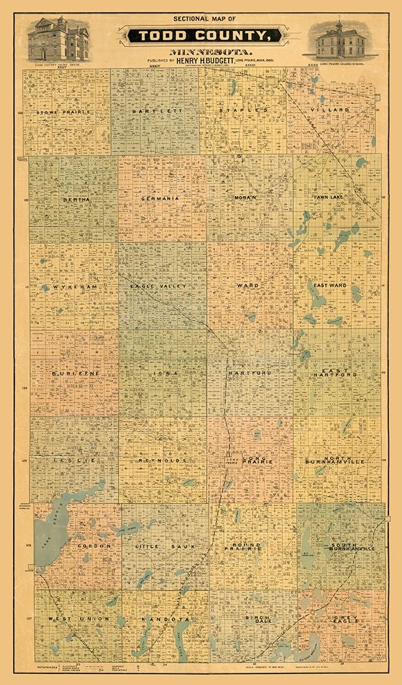 Todd County Minnesota - Budgett 1890