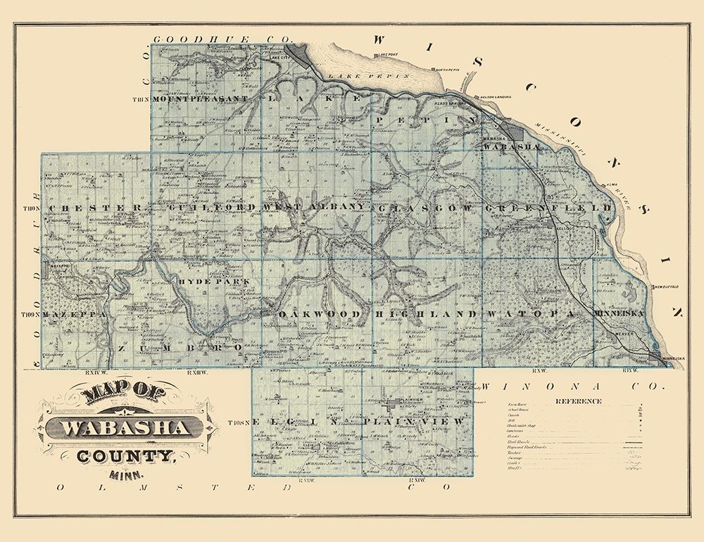 Wabasha Minnesota Landowner - Andreas 1874