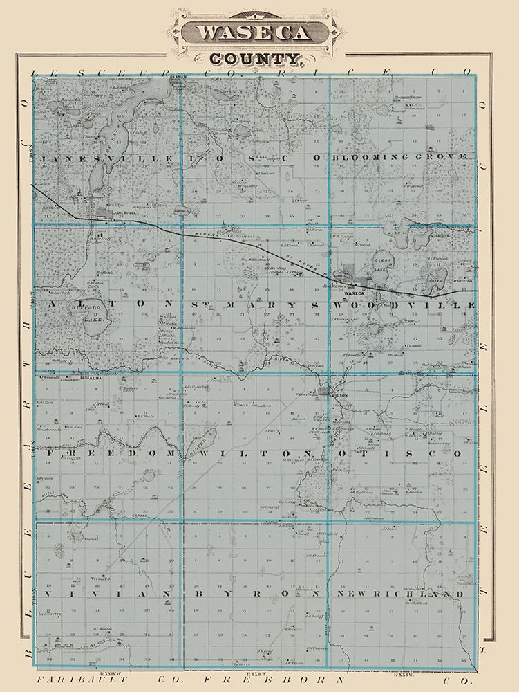 Waseca Minnesota Landowner - Andreas 1874