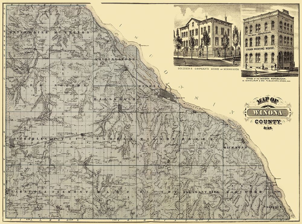 Winona Minnesota Landowner - Andreas 1874