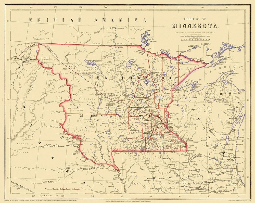 Minnesota Territory - Rogers 1857