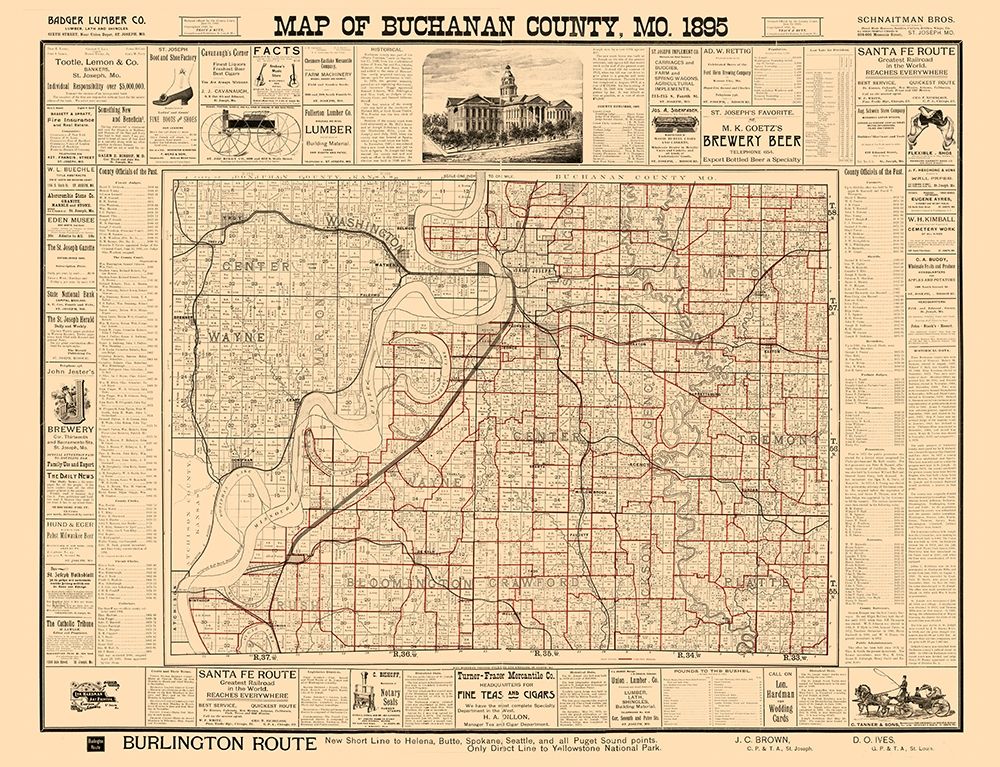 Buchanan County Missouri - Rutt 1895
