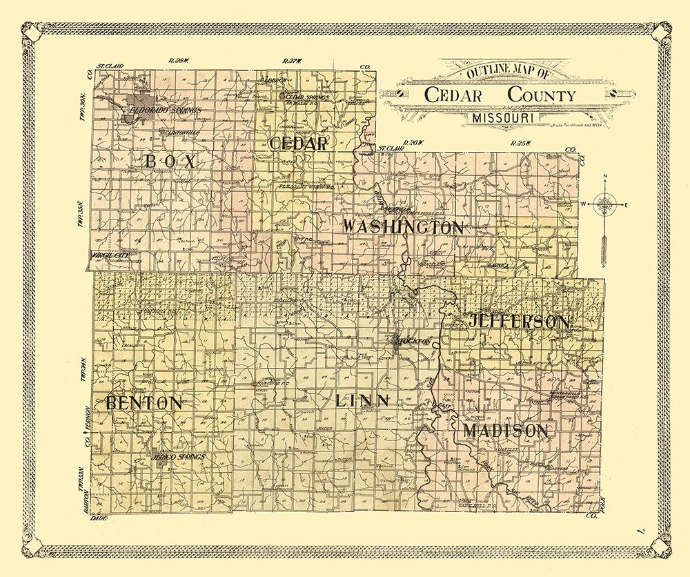 Cedar County Missouri -1908