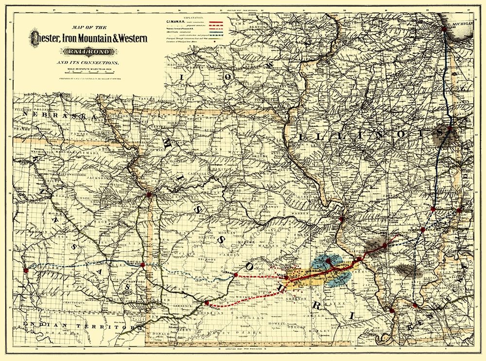 Chester, Iron Mountain and Western 1881
