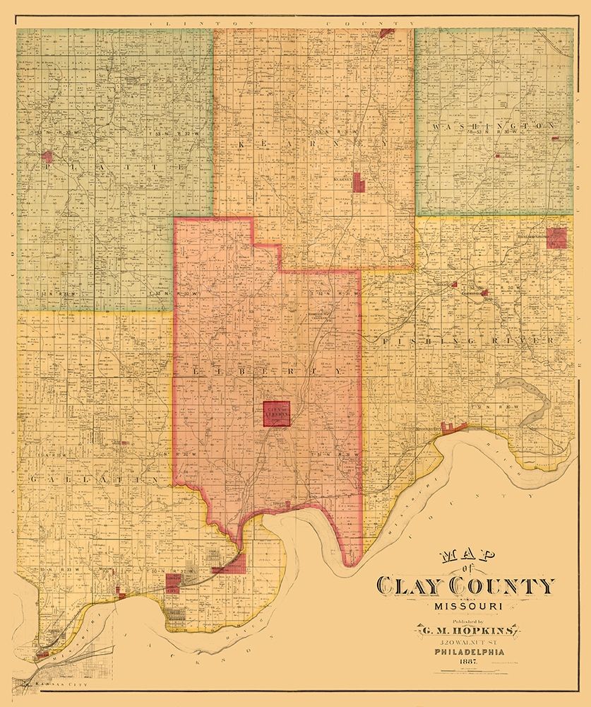Clay County Missouri - Hopkins 1887