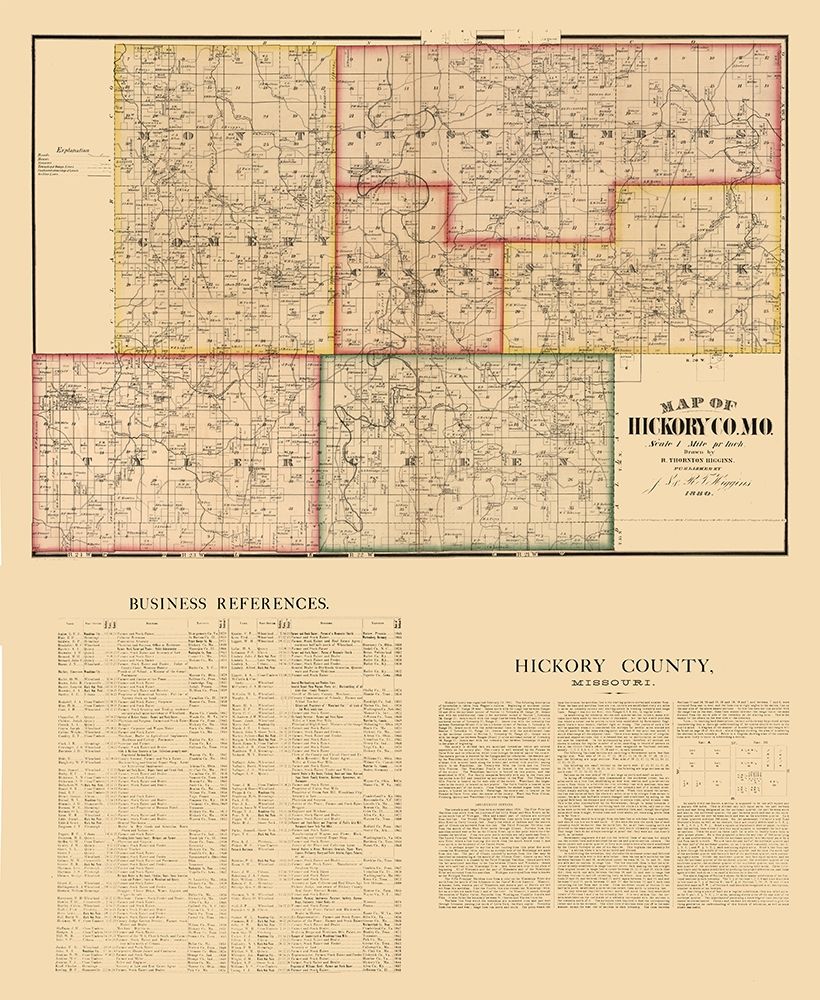 Hickory County Missouri - Higgins 1880