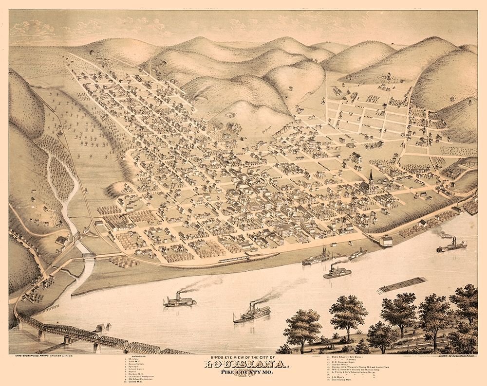 Louisiana Missouri - Koch 1876