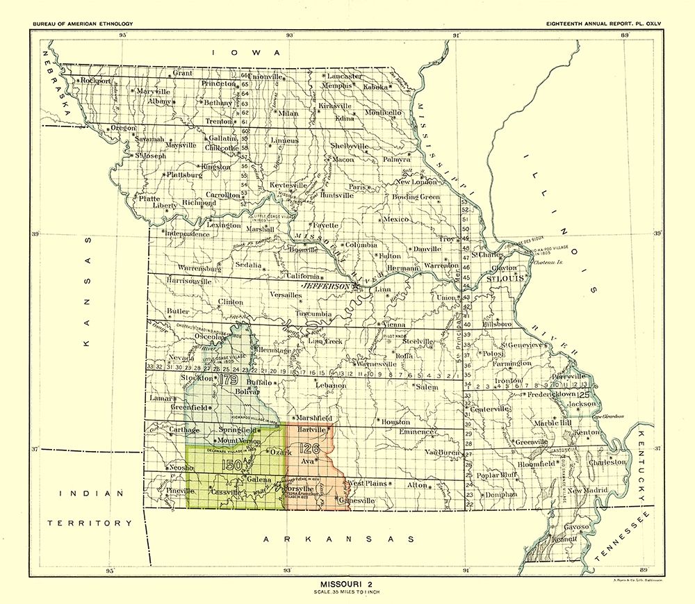 Missouri - United States - Hoen 1896