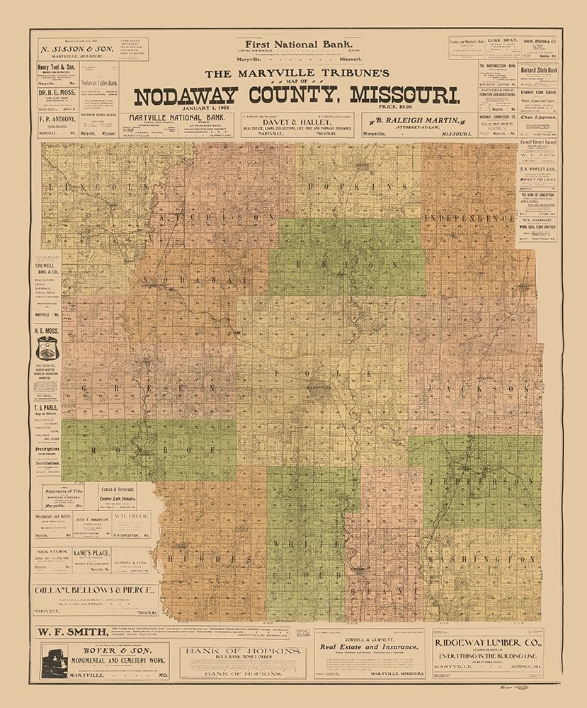 Nodaway County Missouri - Hixson 1903
