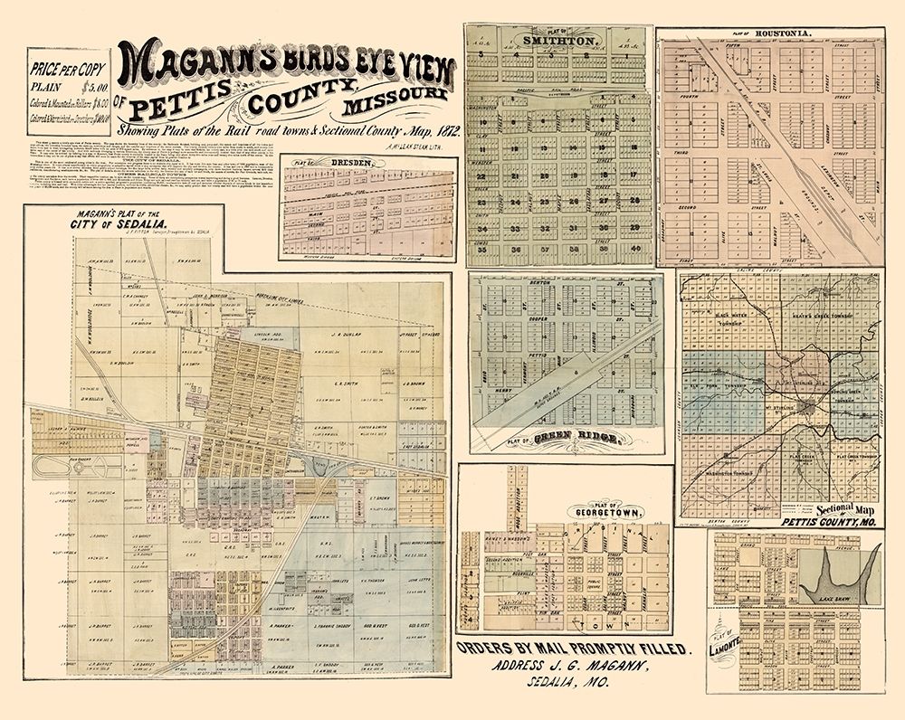 Pettis County Missouri - Magann 1872