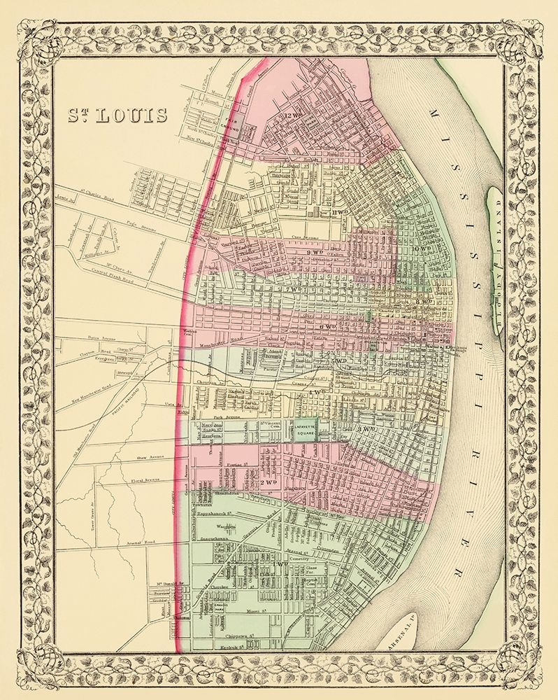 St. Louis Missouri - Mitchell 1870