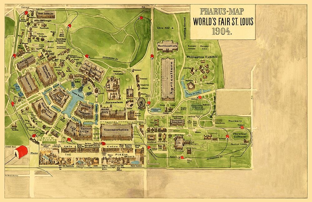 St. Louis Missouri Worlds Fair - Pharus 1904