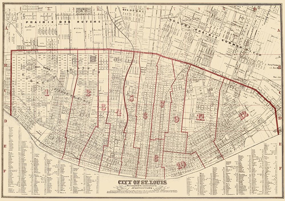 St. Louis Missouri - Hutawa 1870