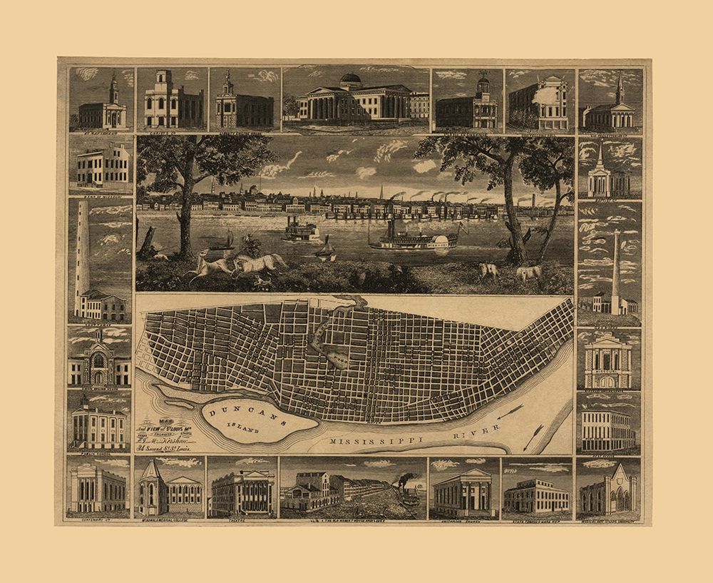 St Louis Missouri - Kershaw 1848