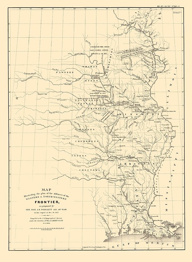 Western and North Western Frontier Defenses 1837