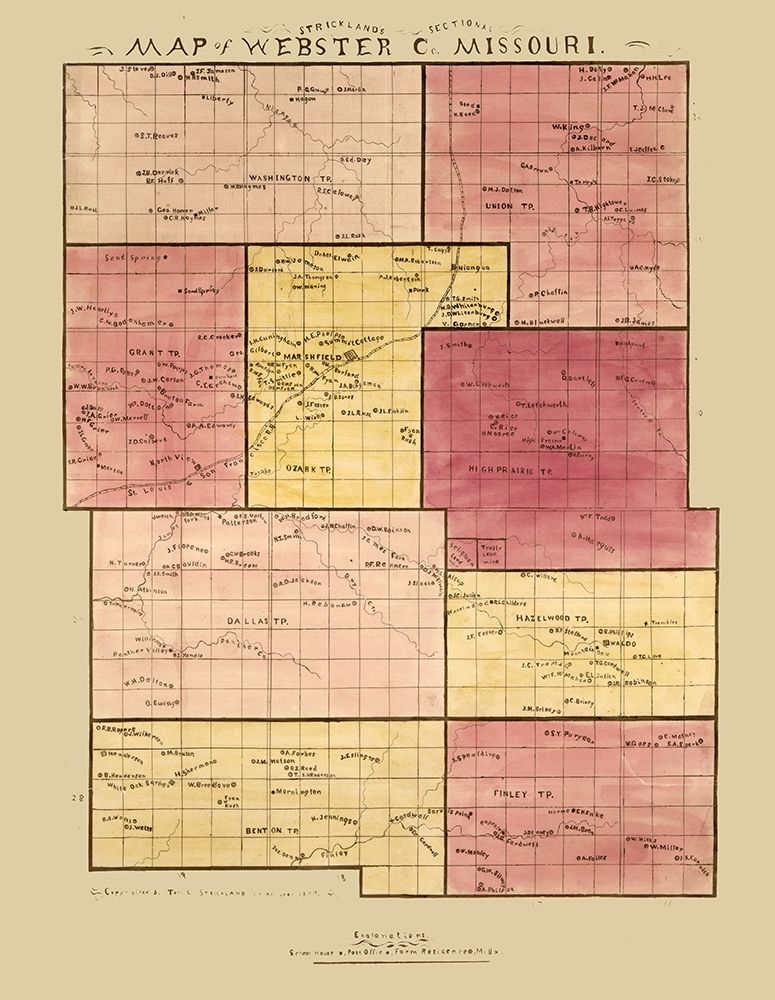 Webster County Missouri - Strickland 1877