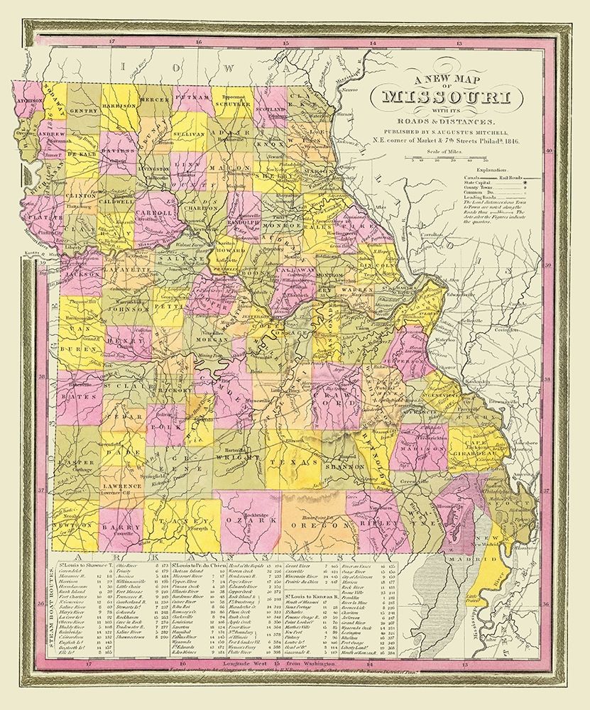 Missouri - Mitchell 1846