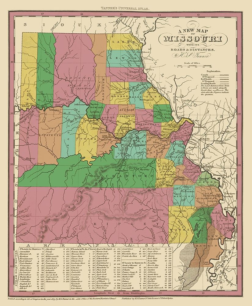 Missouri - Tanner 1833