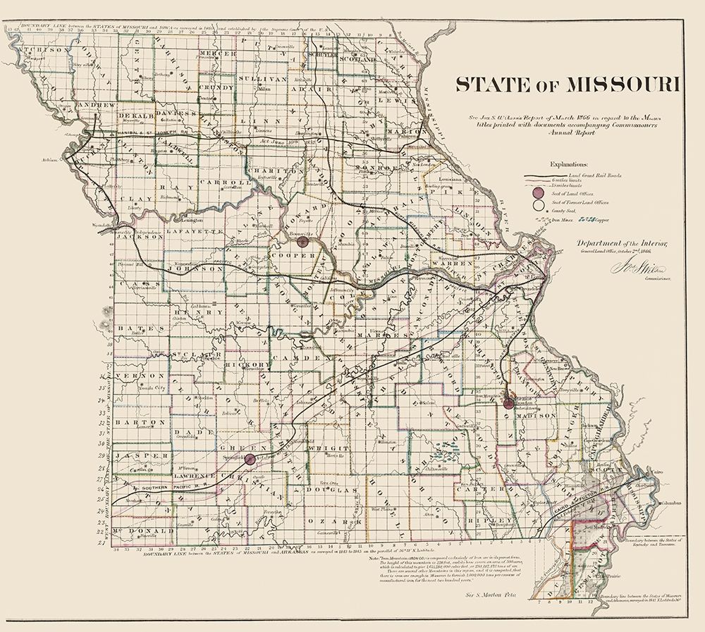 Missouri - USGLO 1866