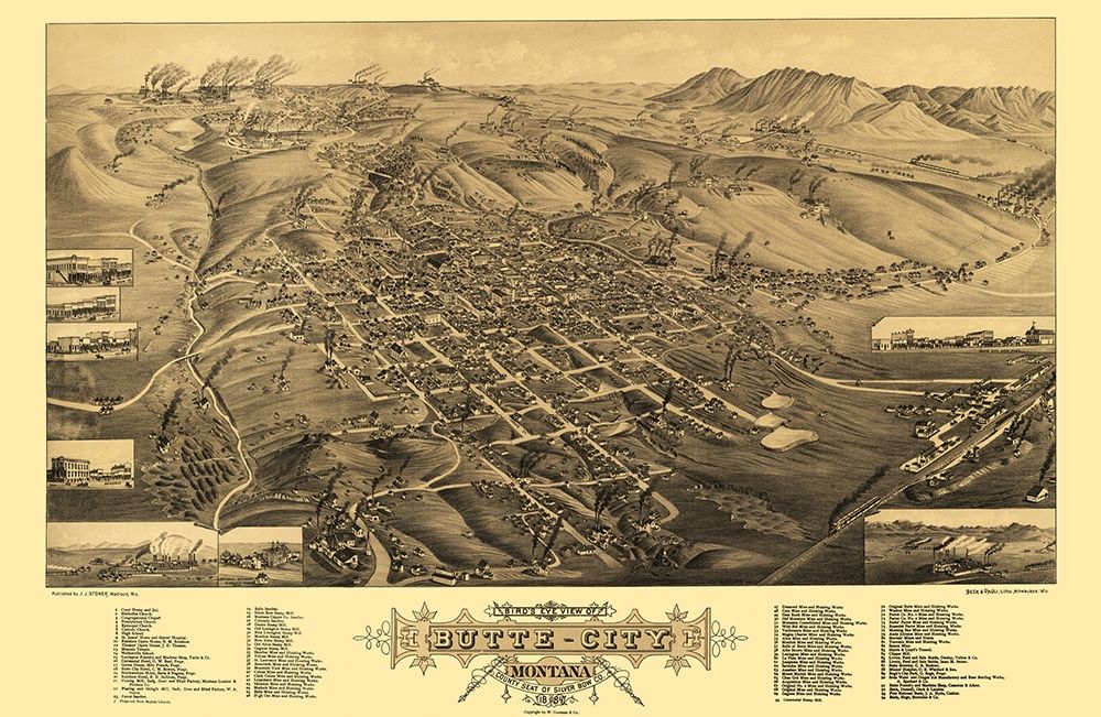 Butte Montana - Stoner 1884