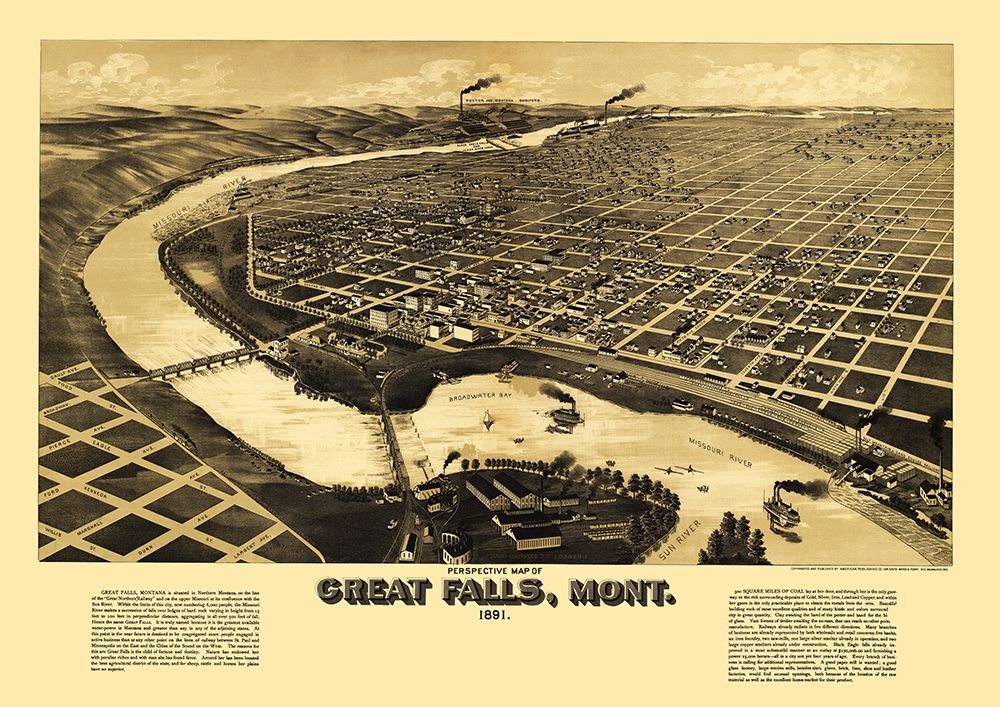 Great Falls Montana - American Pub Co 1884