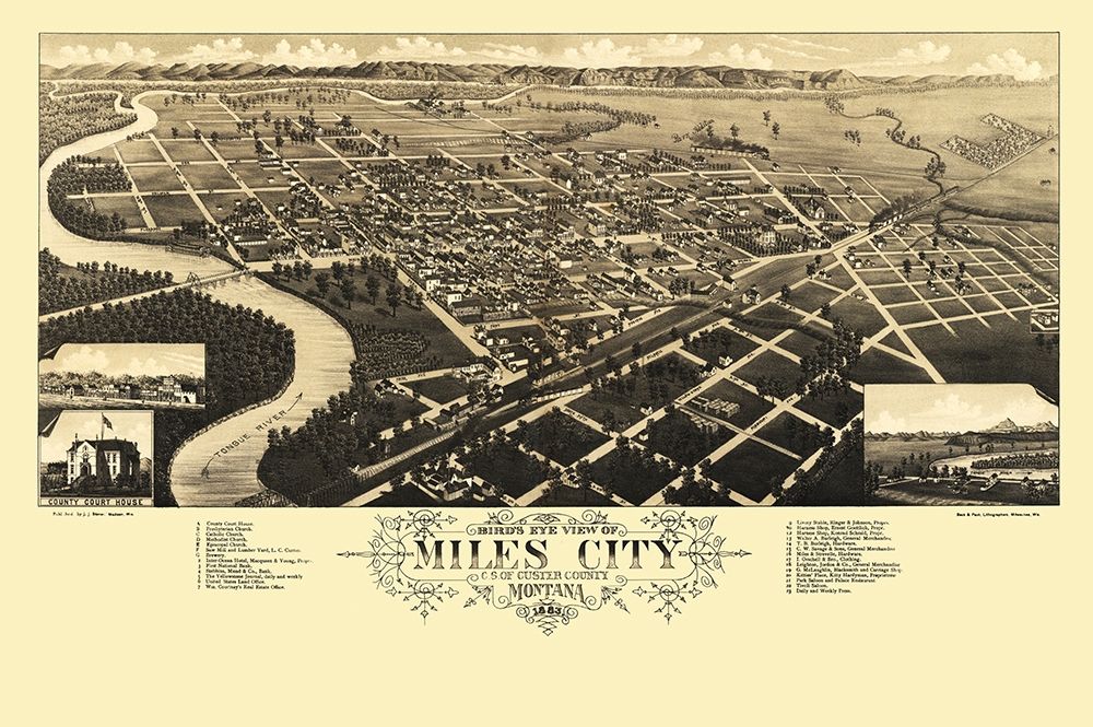 Miles City Montana - Stoner 1883