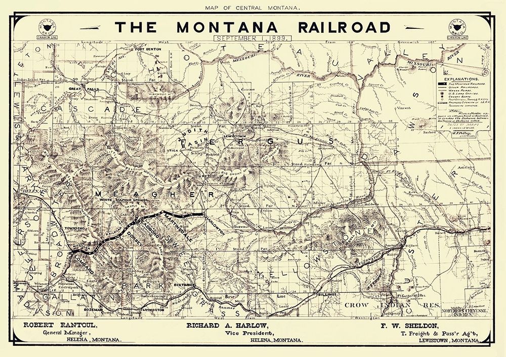 Montana Railroad - Polley 1899
