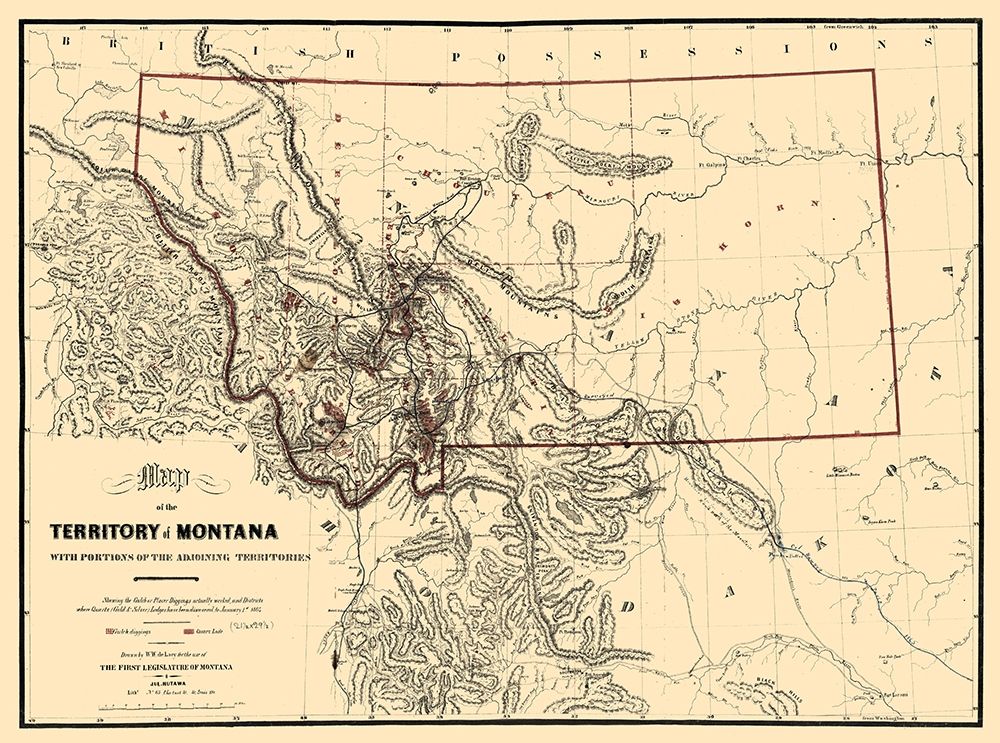 Montana - de Lacy 1865